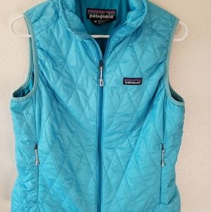 Patagonia sky blue vest. Small in women's